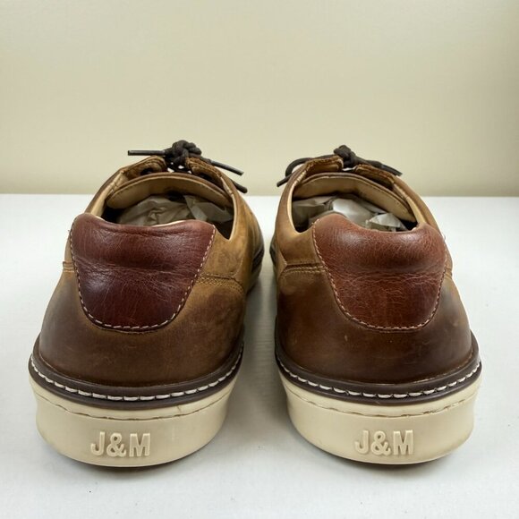 Like New Johnstone & Murphy McGuffey Tan Oiled Full Grain Leather Derby Sneaker main image 9
